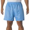 A4 Adult Comfort 7" Lined Tricot Mesh Wicking Short, Light Blue, Large view 1