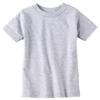 RABBIT SKINS Infant Fine Topstitch Ribbed Collar T-Shirt, HTHR, 18 Months view 1