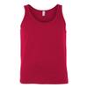 Canvas Bella Comfort Scoop-Neck Jersey Tank Top, Red, X-Small view 1
