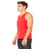 Canvas Bella Comfort Scoop-Neck Jersey Tank Top, Red, X-Small view 4