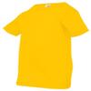 RABBIT SKINS Infant Fine Topstitch Ribbed Collar T-Shirt, Yellow, 6 Months view 1
