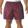A4 Adult Comfort 7" Lined Tricot Mesh Wicking Short, Maroon, XXX-Large view 1