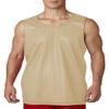 A4 Adult Reversible Mesh Tank, Vegas Gold/Wht, X-Large view 1