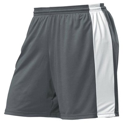 A4 Ladies 8" Reversible Moisture Management Short, Graphite/Wht, Small