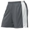 A4 Ladies 8" Reversible Moisture Management Short, Graphite/Wht, Small view 1