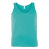 Canvas Bella Comfort Scoop-Neck Jersey Tank Top, Teal, X-Small view 1