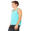 Canvas Bella Comfort Scoop-Neck Jersey Tank Top, Teal, X-Small view 4