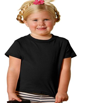 RABBIT SKINS Toddler Jersey T-Shirt, Blk, 2T