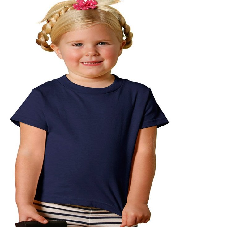 RABBIT SKINS Toddler Jersey T-Shirt, NVY, 2T
