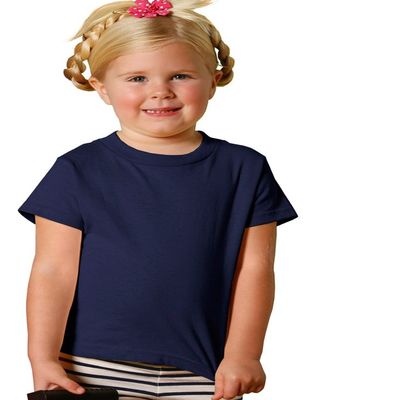 RABBIT SKINS Toddler Jersey T-Shirt, NVY, 4T