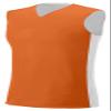 A4 Reversible Moisture Management Muscle, Orange/Wht, X-Small view 1