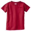 RABBIT SKINS Infant Fine Topstitch Ribbed Collar T-Shirt, Garnet, 24 Months view 1
