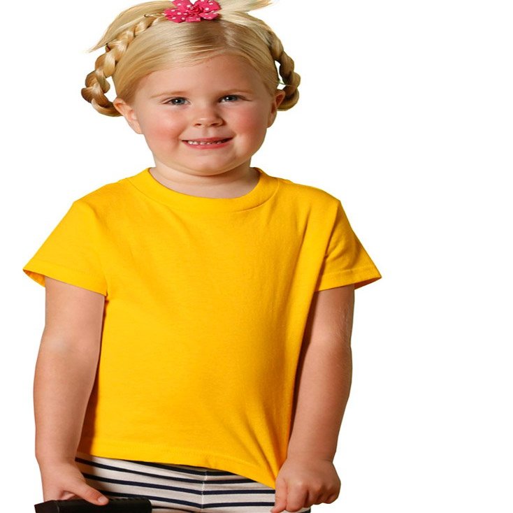RABBIT SKINS Toddler Jersey T-Shirt, Gold, 2T