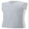 A4 Reversible Moisture Management Muscle, Silver/Wht, X-Small view 1