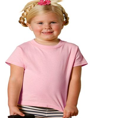 RABBIT SKINS Toddler Jersey T-Shirt, Pink, 4T