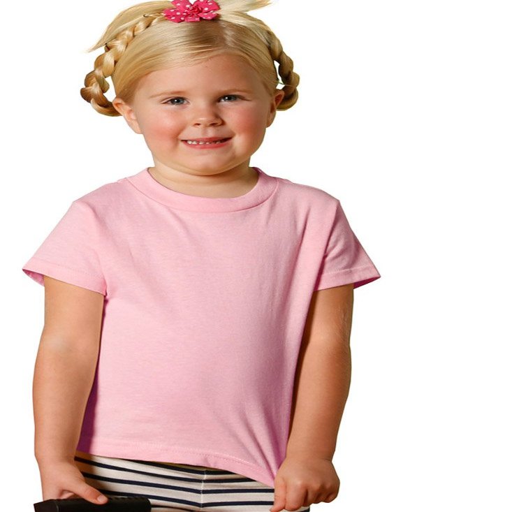 RABBIT SKINS Toddler Jersey T-Shirt, Pink, 4T