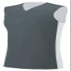 A4 Reversible Moisture Management Muscle, Graphite/Wht, Large view 1