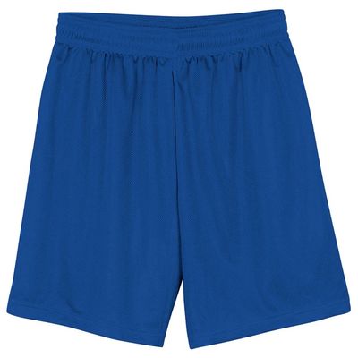 A4 Adult 9" Lined Micromesh Shorts, Royal, X-Large