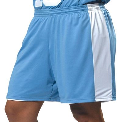 A4 Ladies 8" Reversible Moisture Management Short, Light Blue/Wht, XX-Large
