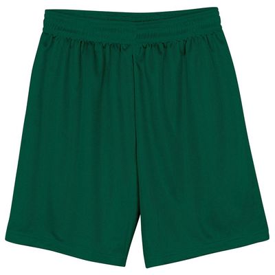 A4 Adult 9" Lined Micromesh Shorts, Forest, Medium