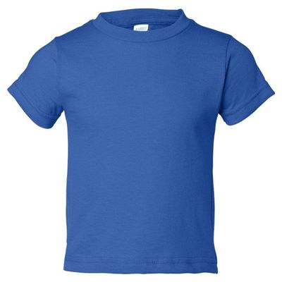 Rabbit Skins Infant Comfort Ribbed Crewneck T-Shirt, Royal, 18 Months