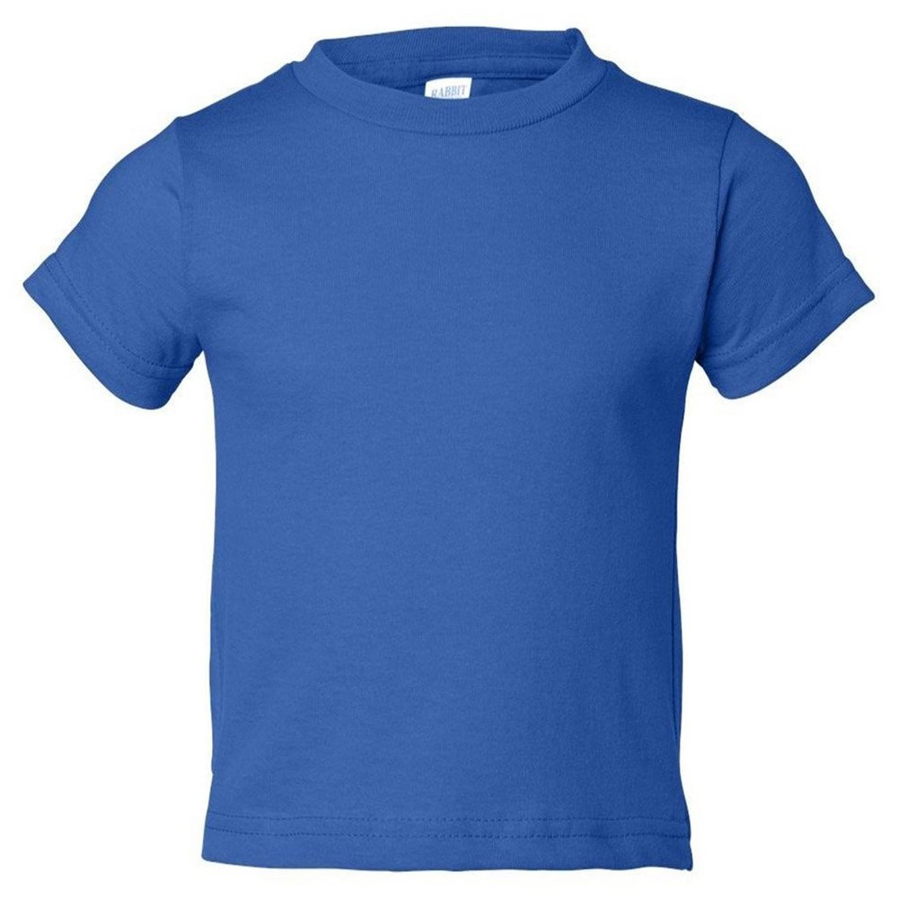 Rabbit Skins Infant Comfort Ribbed Crewneck T-Shirt, Royal, 18 Months