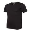 Bella+Canvas Unisex Shoulder Taping Jersey T-Shirt, Solid Blk Blend, XXX-Large view 3