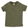 Rabbit Skins Infant Fine Topstitch Ribbed Collar T-Shirt, Military Green, 6M view 1