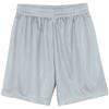 A4 Big Boys' Comfort Moisture Elastic Waistband Micromesh Short, Silver, X-Large view 1