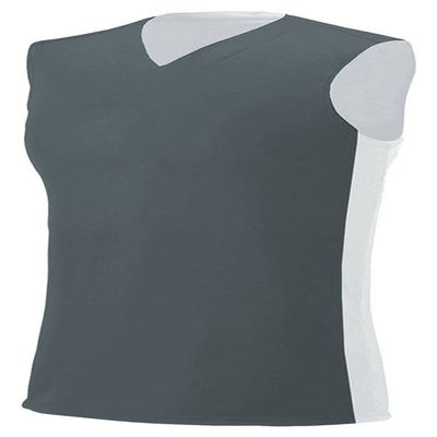 A4 Reversible Moisture Management Muscle, Graphite/Wht, X-Large