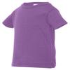Rabbit Skins Infant Fine Topstitch Ribbed Collar T-Shirt, Lavender, 24 Months view 1