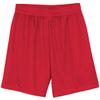 A4 Big Boys' Comfort Moisture Elastic Waistband Micromesh Short, Scarlet Red, XS view 1