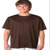 A4 Youth Cooling Performance Crew Neck Interlock T-Shirt, Brown, X-Large view 1