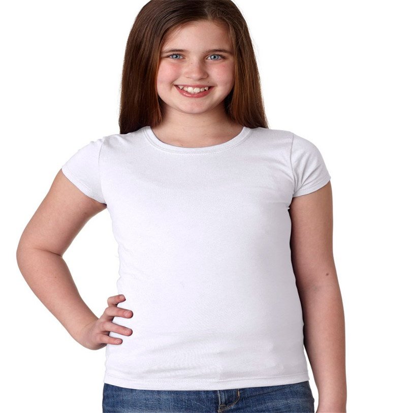 Next Level The Princess Rib Knit Combed Jersey T-Shirt, Wht, Large