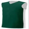 A4 Adult Reversible Moisture Management Muscle, Forest/Wht, Medium view 1