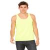 Canvas Bella Comfort Scoop-Neck Jersey Tank Top, Neon Yellow, Large view 1