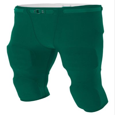 A4 Men's Flyless Football Pant, Forest, Medium