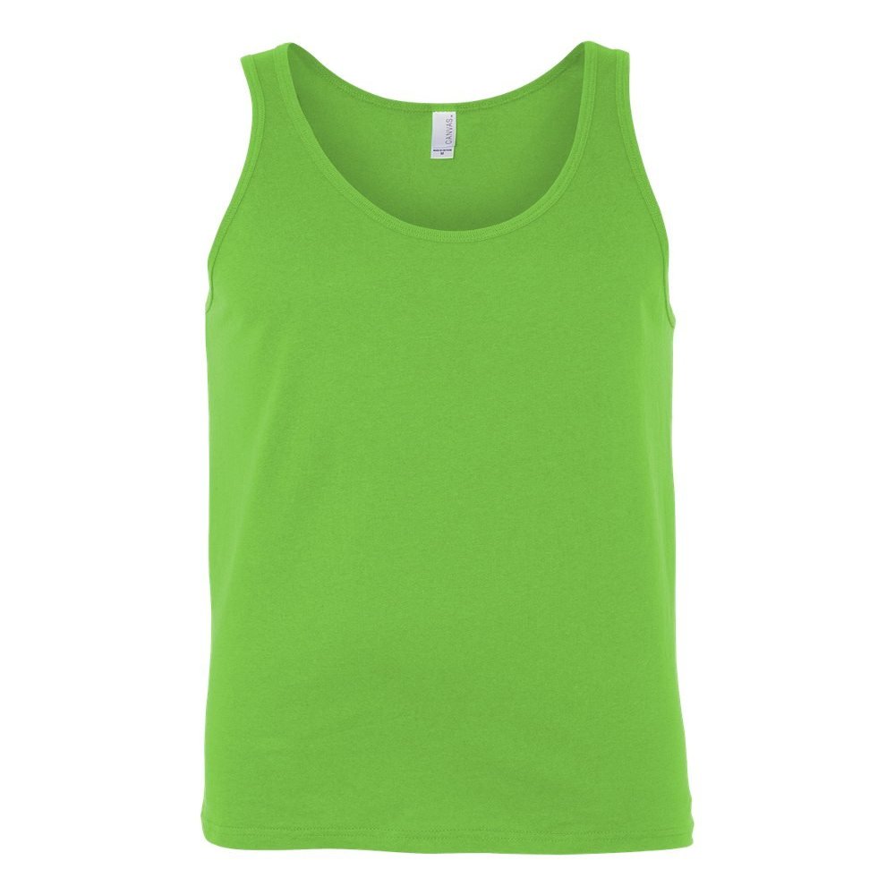 Canvas Bella Comfort Scoop-Neck Jersey Tank Top, Neon Pink, X-Large