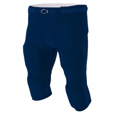 A4 Men's Flyless Football Pant, NVY, XXX-Large
