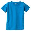 Rabbit Skins Infant Fine Topstitch Ribbed Collar T-Shirt, Cobalt Blue, 12 Months view 1