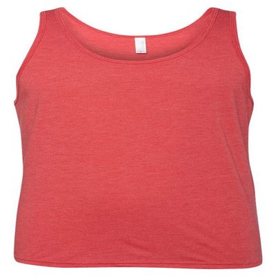 Canvas Bella Comfort Scoop-Neck Jersey Tank Top, Red Triblend, Small