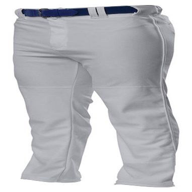 A4 Big Boys' Contrast Open Bottom Baggy Cut Baseball Pant, Grey, X-Small