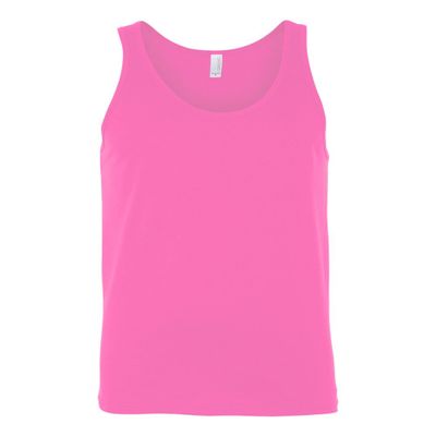 Canvas Bella Comfort Scoop-Neck Jersey Tank Top, Neon Yellow, X-Large