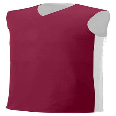 A4 Adult Reversible Moisture Management Muscle, Cardinal/Wht, X-Large