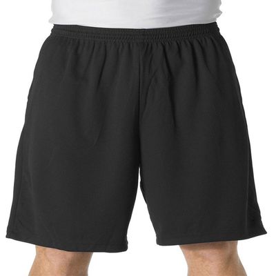 A4 Adult 9" Moisture Management Elastic Waist Pocket Short, Blk, X-Large