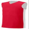 A4 Adult Reversible Moisture Management Muscle, Scarlet Red/Wht, Large view 1