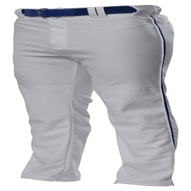 A4 Big Boys' Contrast Open Bottom Baggy Cut Baseball Pant, Grey/Nvy, X-Small