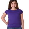 Next Level The Princess Rib Knit Combed Jersey T-Shirt, Purple Rush, Medium view 1