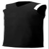 A4 Adult Cool Moisture Management Odor Muscle Shirt, Blk/Wht, Small