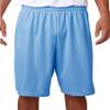 A4 Adult Moisture Wicking Tricot Performance Mesh Short, Light Blue, Medium view 1